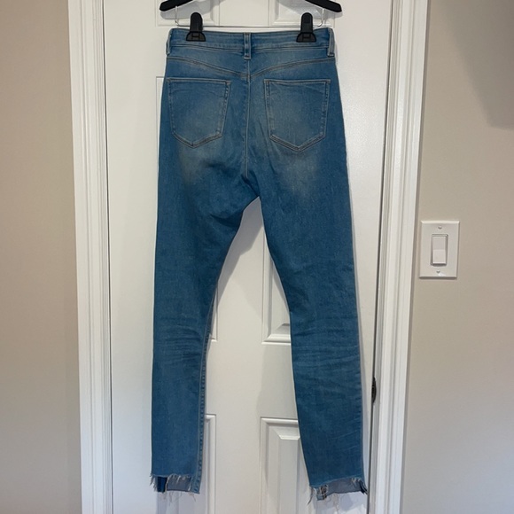 ASOS Denim Light Wash High Waisted Ripped Jeans Size 28/34 - Picture 4 of 4